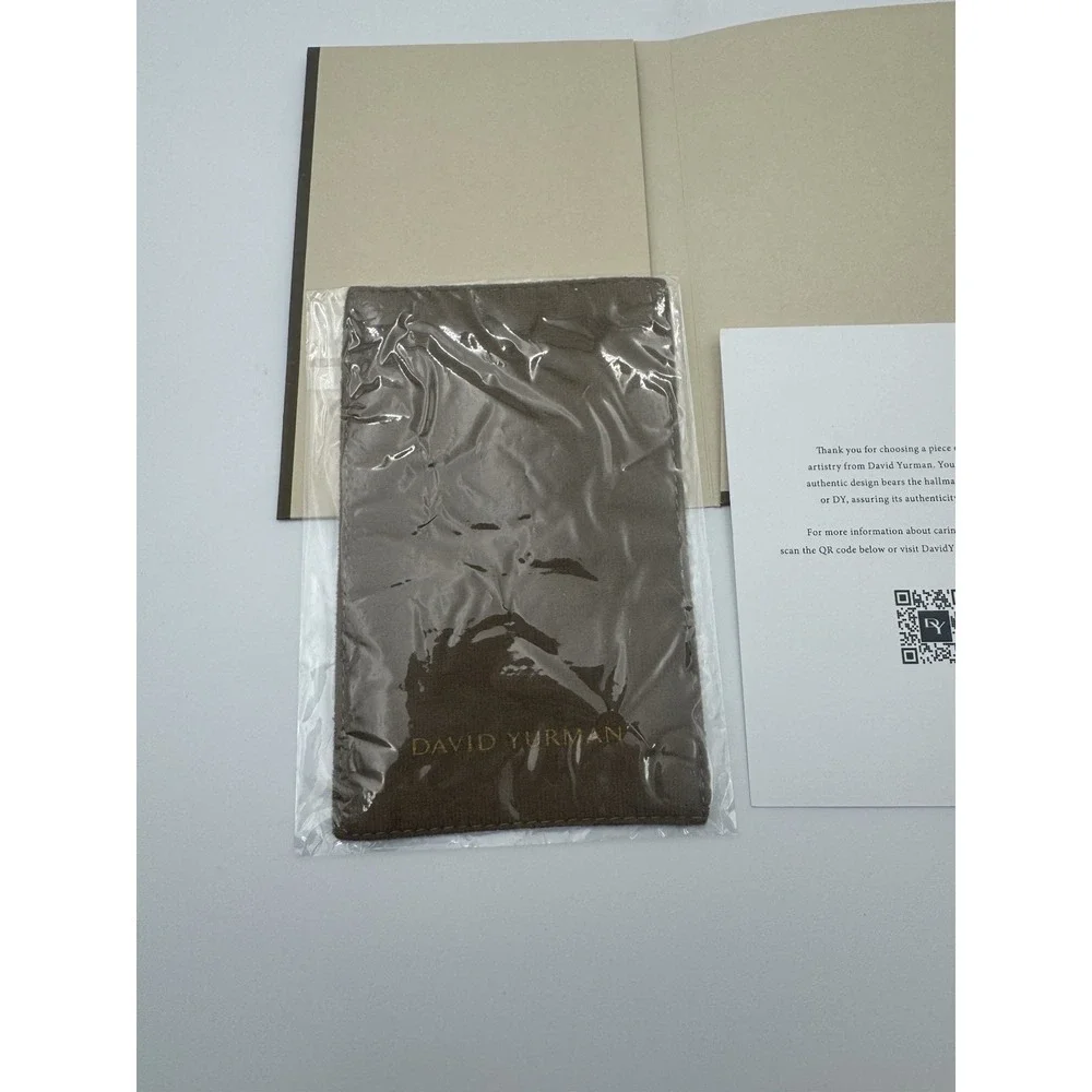 NEW David Yurman Jewelry Cleaning Polishing Cloth Folder Authentic